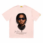ShineNest Vintage Portrait Graphic Oversized T-Shirt