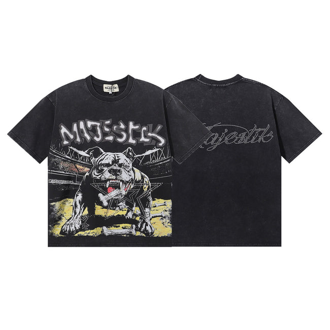 Vintage Graphic Oversized Streetwear T-Shirt Unisex Casual Short Sleeve Tee Hover Image