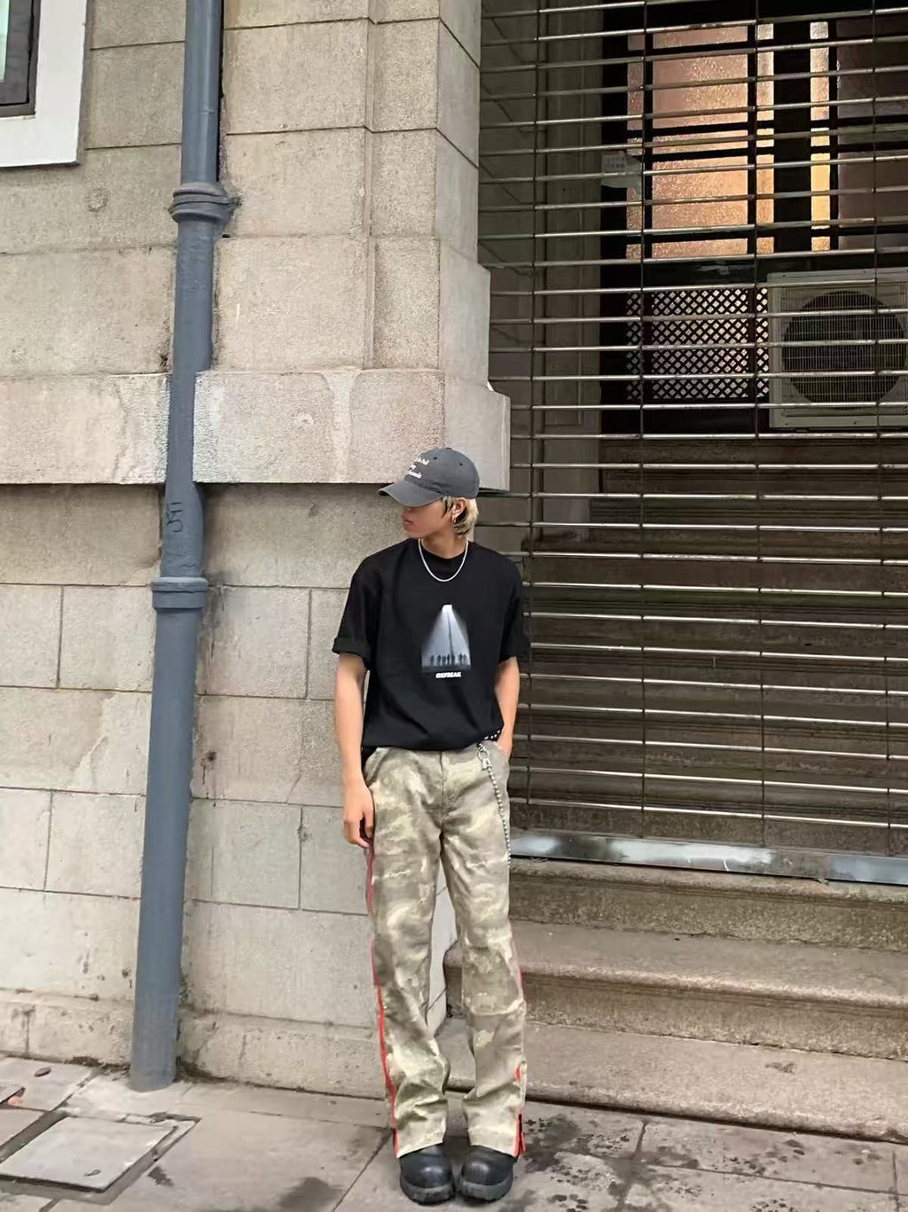 Y2K Camo Cargo Pants | Baggy Military Streetwear Trousers