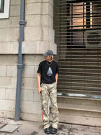 Y2K Camo Cargo Pants | Baggy Military Streetwear Trousers