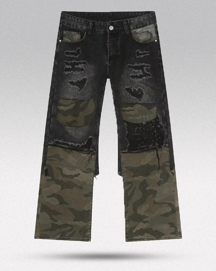 Camouflage Patchwork pants "Cypher"