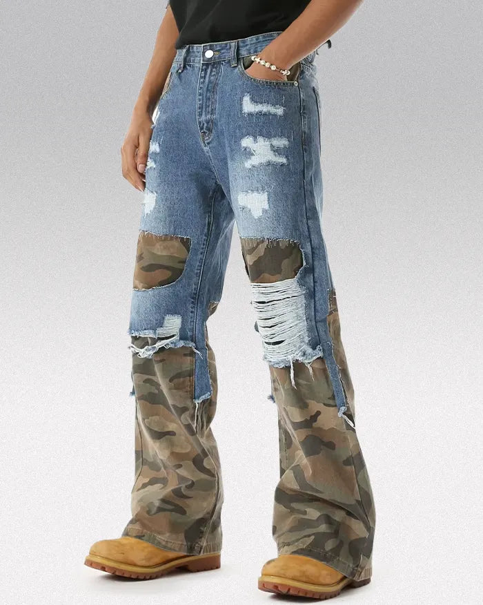 Camouflage Patchwork pants "Cypher"