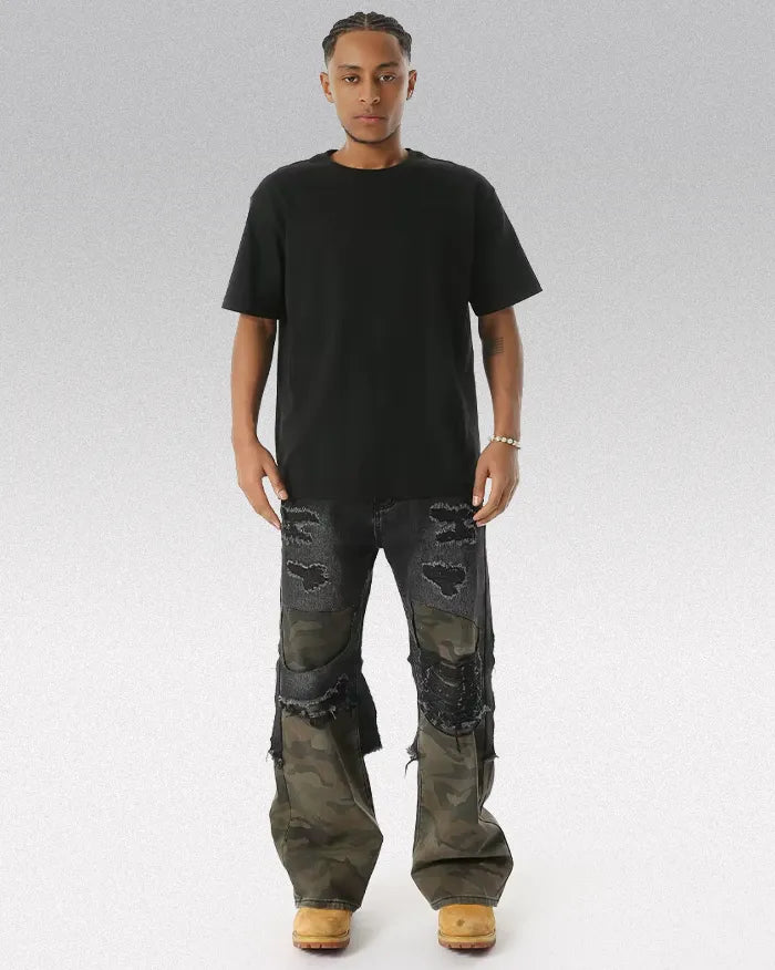 Camouflage Patchwork pants "Cypher"