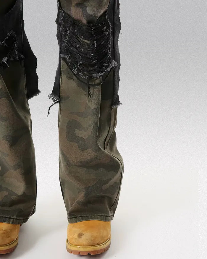 Camouflage Patchwork pants "Cypher"