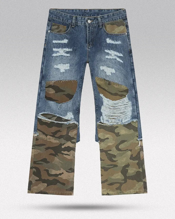 Camouflage Patchwork pants "Cypher"