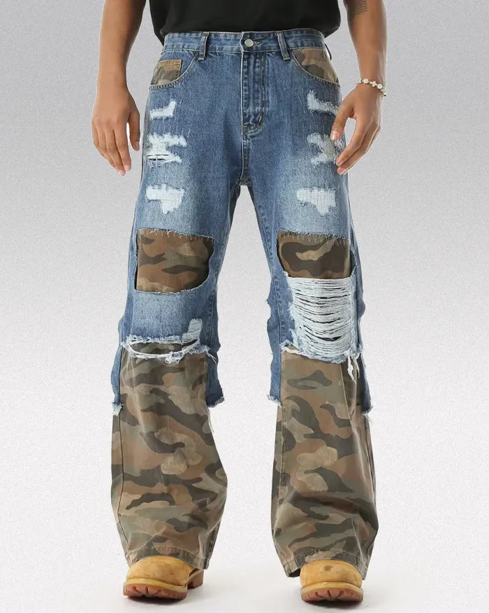 Camouflage Patchwork pants "Cypher"
