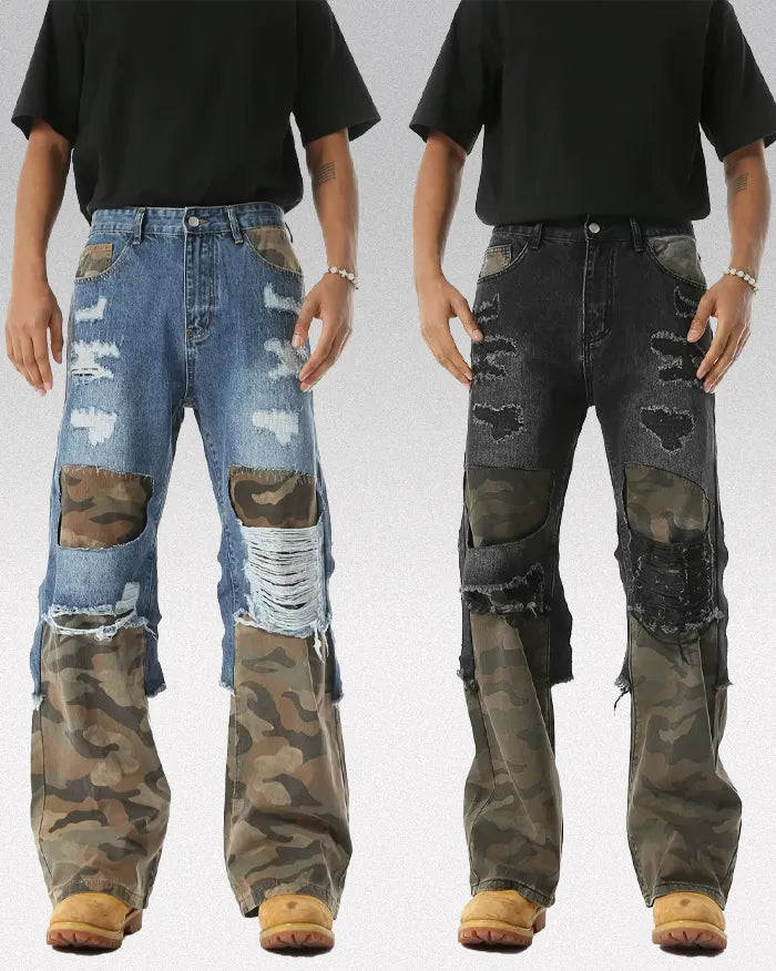 Camouflage Patchwork pants "Cypher"