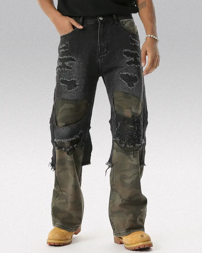 Camouflage Patchwork pants "Cypher"