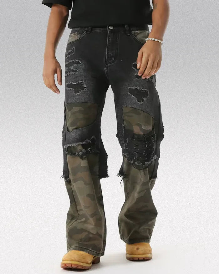 Camouflage Patchwork pants "Cypher"