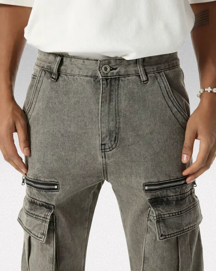 Cargo jeans Y2k "Synth"