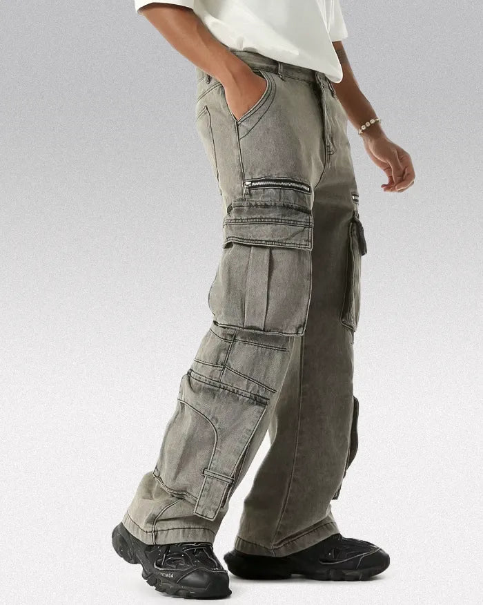 Cargo jeans Y2k "Synth"