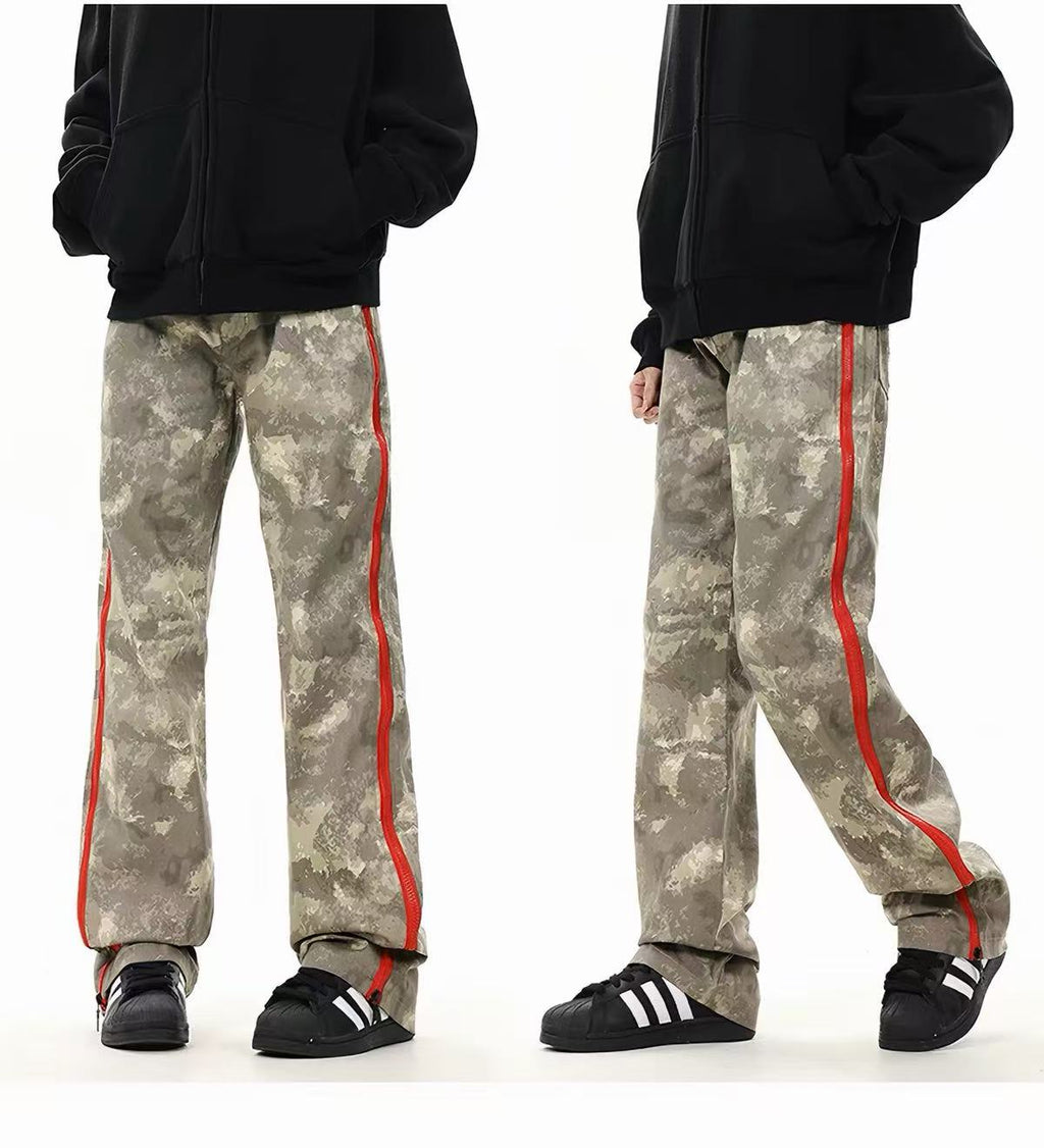 Y2K Camo Cargo Pants | Baggy Military Streetwear Trousers