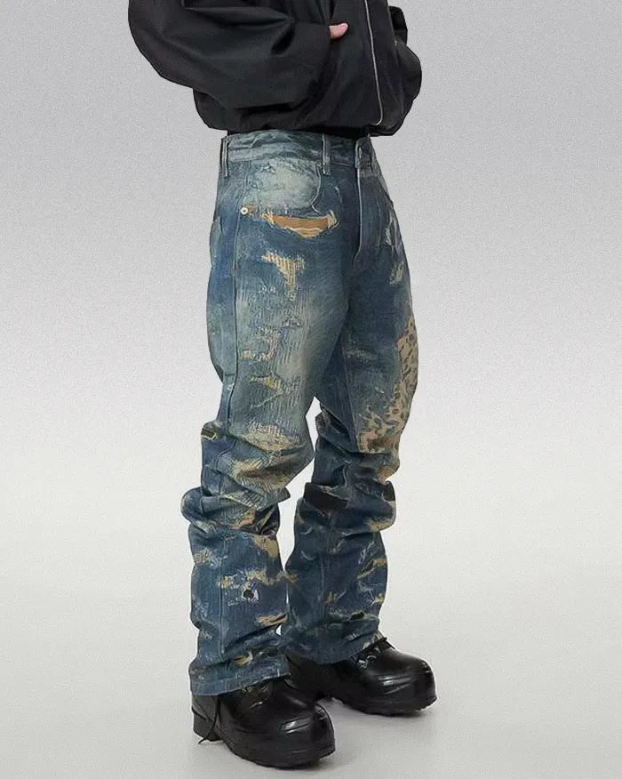 Digital Print jeans "Korra"