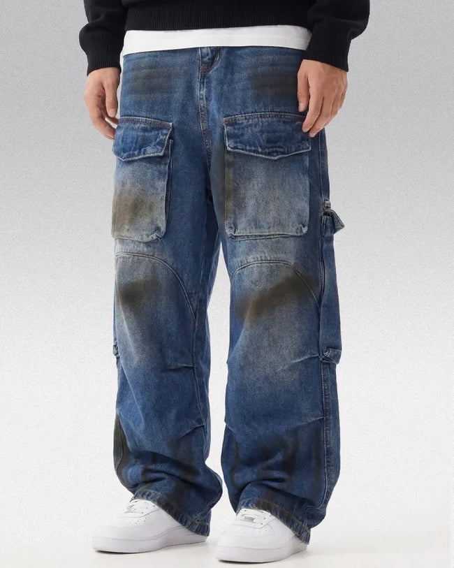 Dirty wash jeans "Zypher" Hover Image