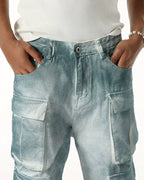 Distressed Cargo Jeans "Surge"