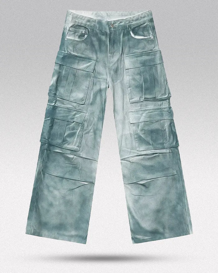 Distressed Cargo Jeans "Surge"