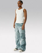 Distressed Cargo Jeans "Surge"