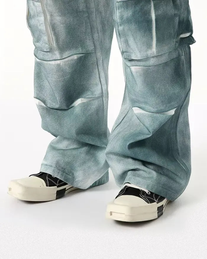 Distressed Cargo Jeans "Surge"