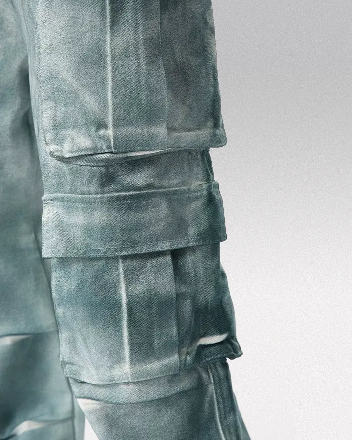 Distressed Cargo Jeans "Surge"