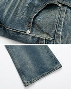 Distressed Wide Leg jeans "Glyph"