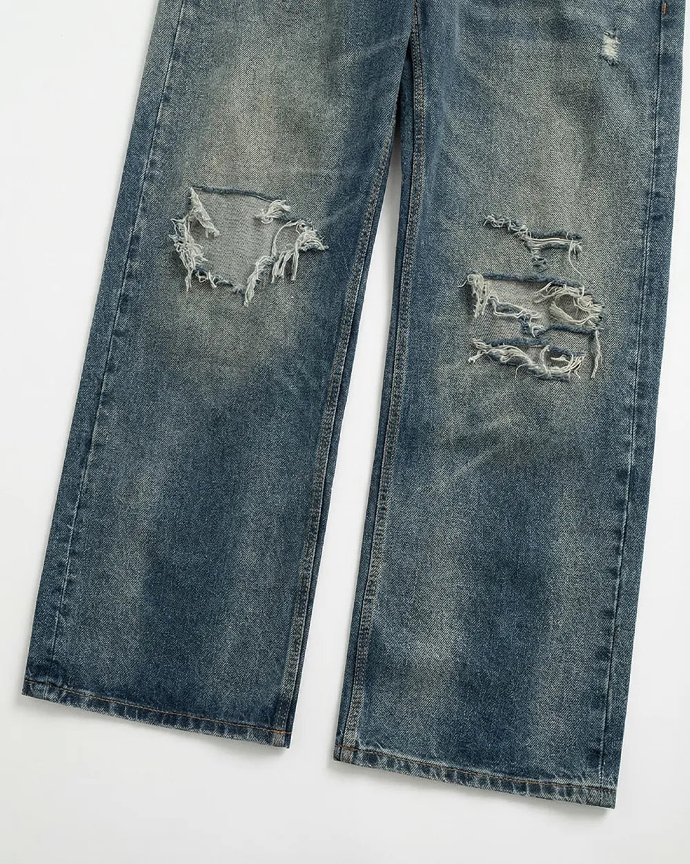 Distressed Wide Leg jeans "Glyph"