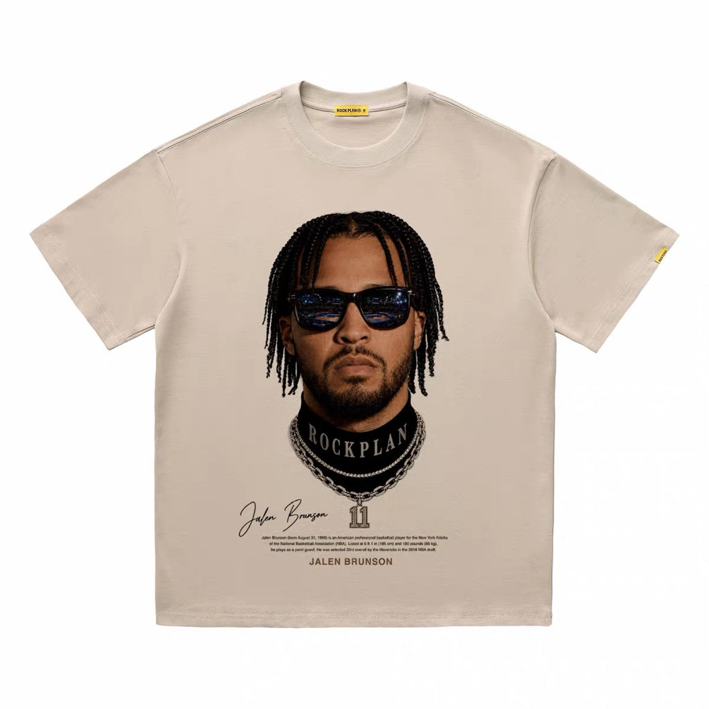 ShineNest Vintage Portrait Graphic Oversized T-Shirt