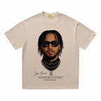 ShineNest Vintage Portrait Graphic Oversized T-Shirt