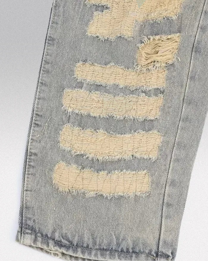 Embroidered Jeans "Dimension"