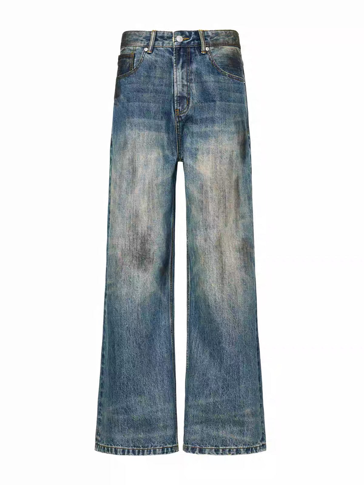 ShineNest Y2K Washed Wide Leg Jeans