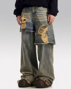 Fake Two Pieces Jeans "Perigee"