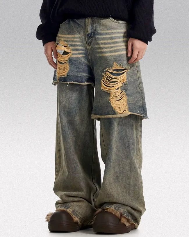Fake Two Pieces Jeans "Perigee" Hover Image