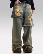 Fake Two Pieces Jeans "Perigee"