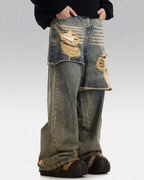 Fake Two Pieces Jeans "Perigee"