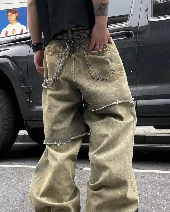 Fake Two Pieces Jeans "Perigee"