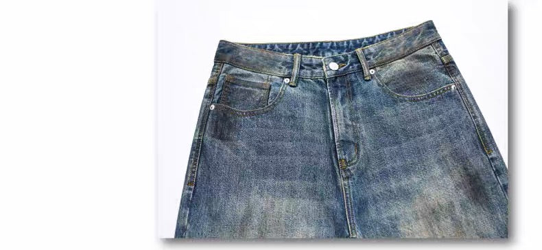 ShineNest Y2K Washed Wide Leg Jeans