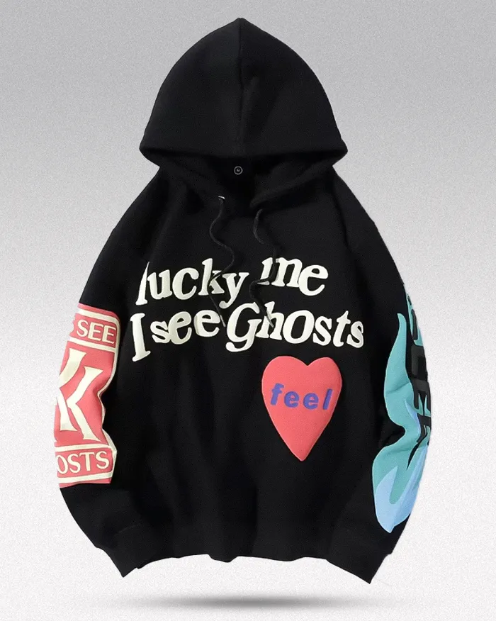 Foam Print hoodie "Ghost"