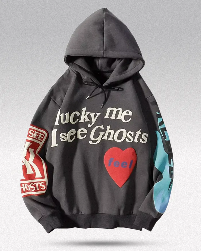Foam Print hoodie "Ghost" Hover Image