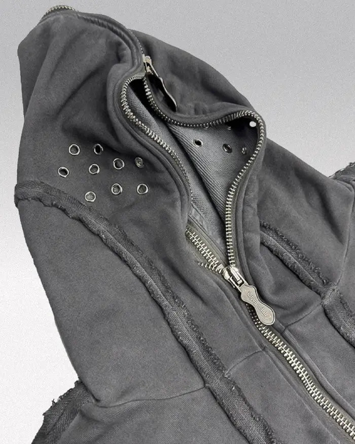 Full zip hoodie men y2k "Vega"