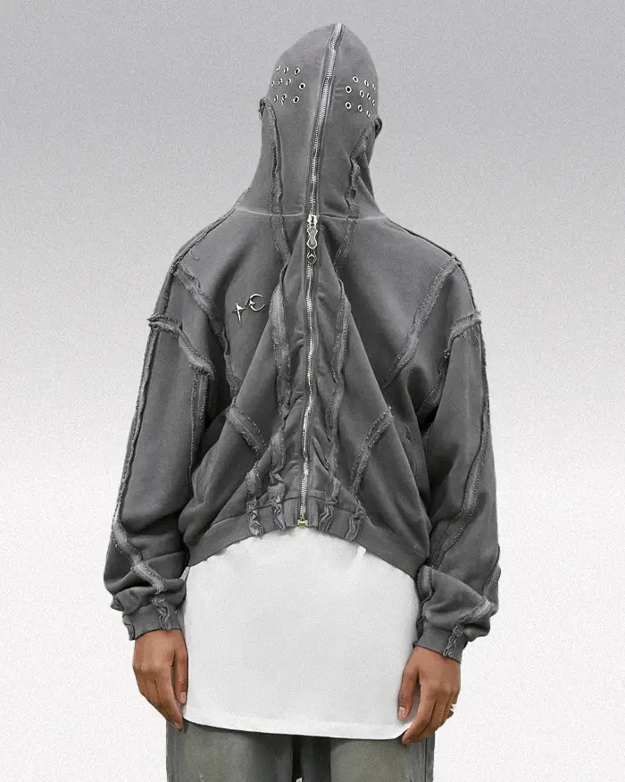Full zip hoodie men y2k "Vega"