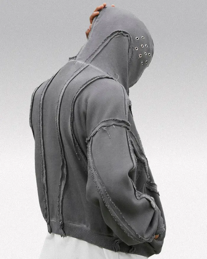 Full zip hoodie men y2k "Vega"
