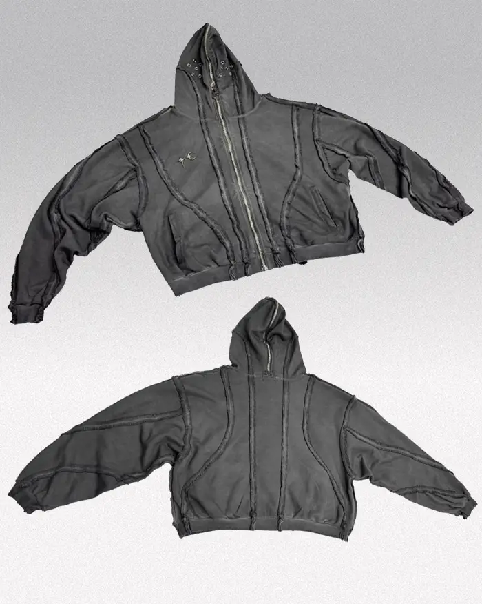 Full zip hoodie men y2k "Vega"