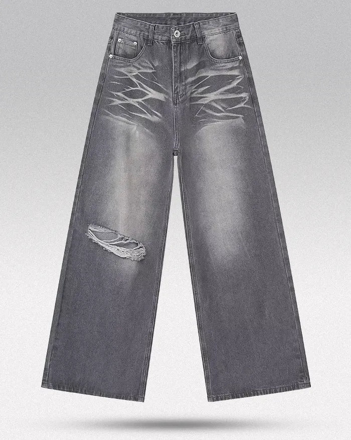 Grey jeans y2k "Viper"