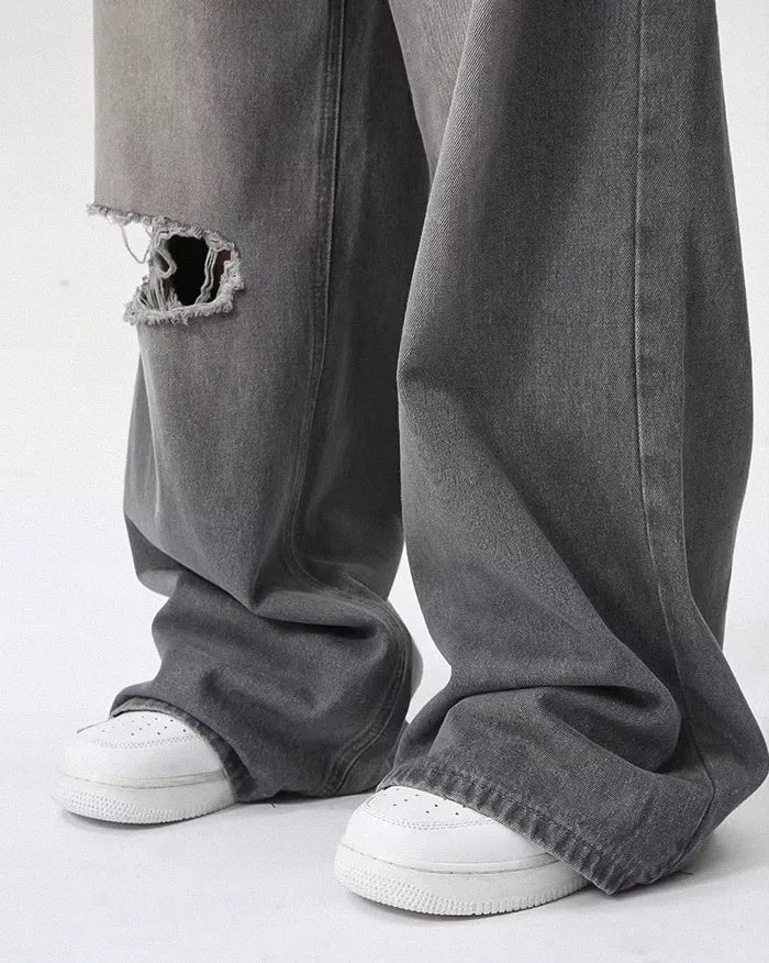 Grey jeans y2k "Viper"