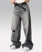 Grey jeans y2k "Viper"