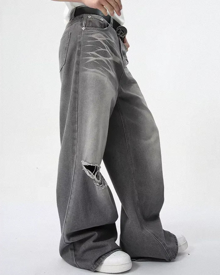 Grey jeans y2k "Viper"