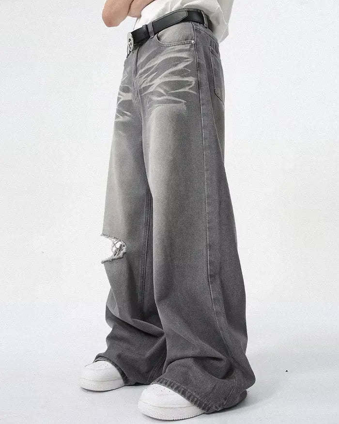 Grey jeans y2k "Viper"