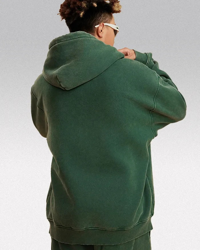 Heavyweight acid wash hoodie "Plasma"