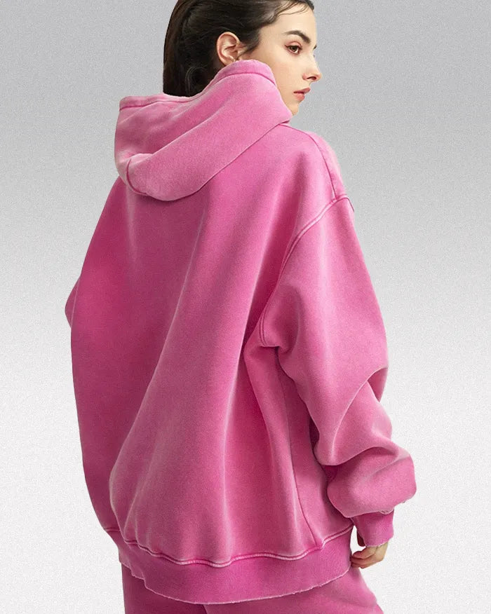 Heavyweight acid wash hoodie "Plasma"