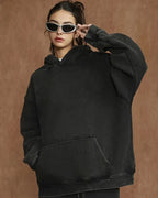 Heavyweight acid wash hoodie "Plasma"