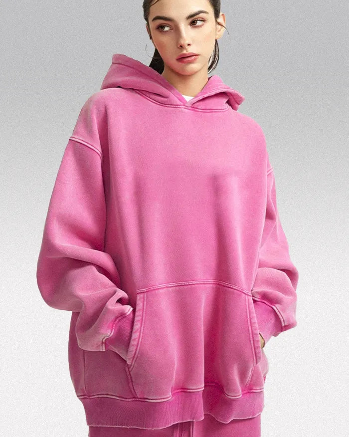 Heavyweight acid wash hoodie "Plasma"
